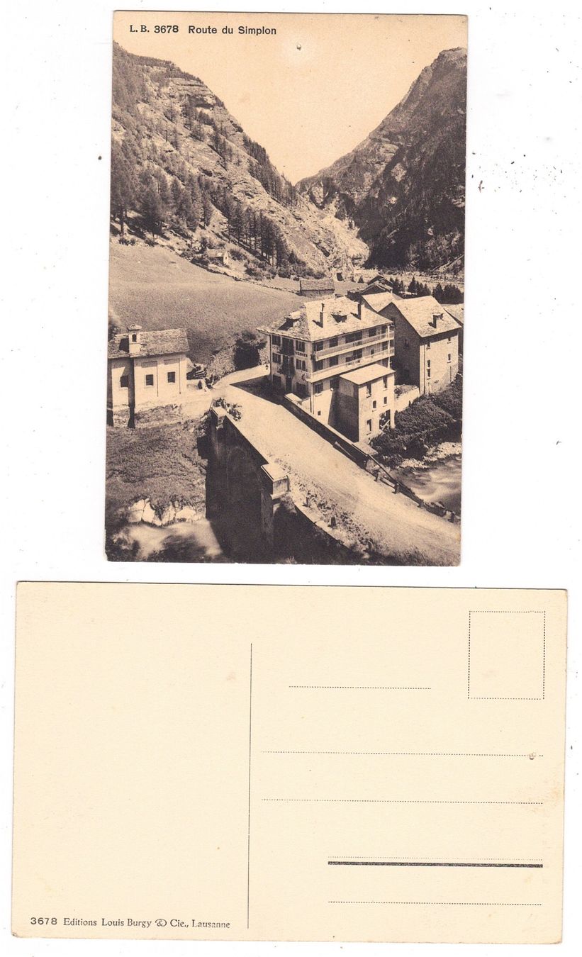 Cartoline postali: Route du Simplon – Usato da La Tour-de-Peilz venduto da amjust