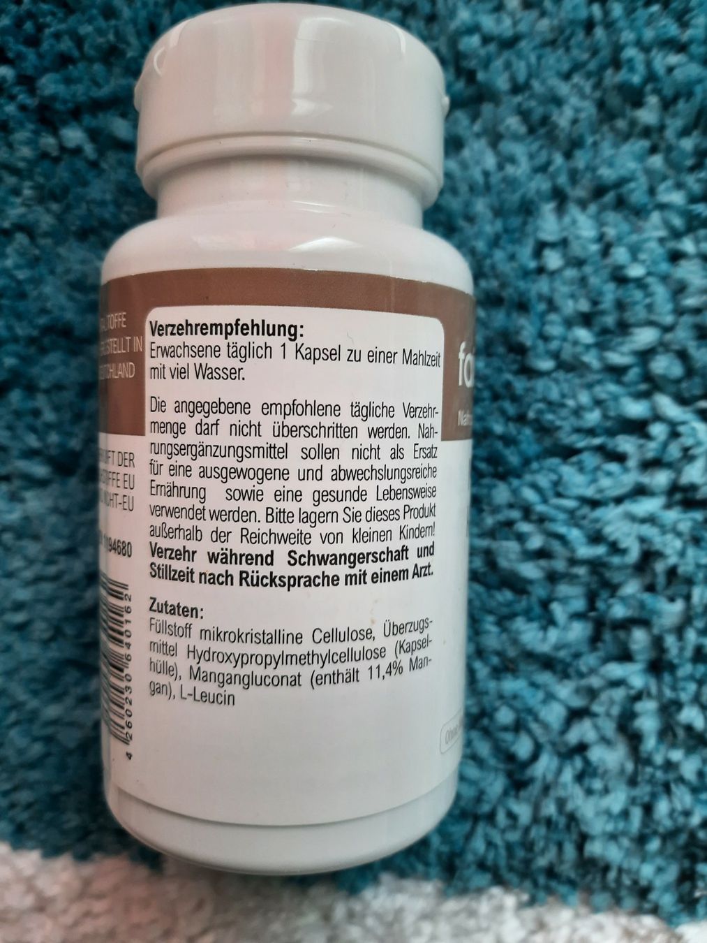 Cibi & Specialità: Mangan ca.40 Kapseln von fair&pure – Usato da Niedergösgen venduto da Happy-7 2