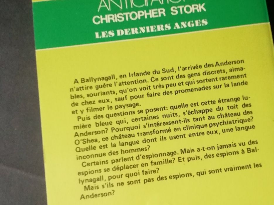 Bücher: Anticipation: Les Derniers Anges- Christopher Stork Ed 1981 – Neu (gemäss Beschreibung) aus Commugny von Juliemimi 4