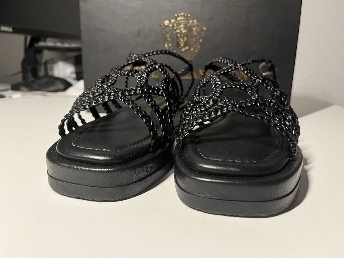 Damenschuhe: Melvin & Hamilton Black Braided Platform Sandals - Size 36 – Neu (gemäss Beschreibung) aus Thalwil von dia_kgx8 6