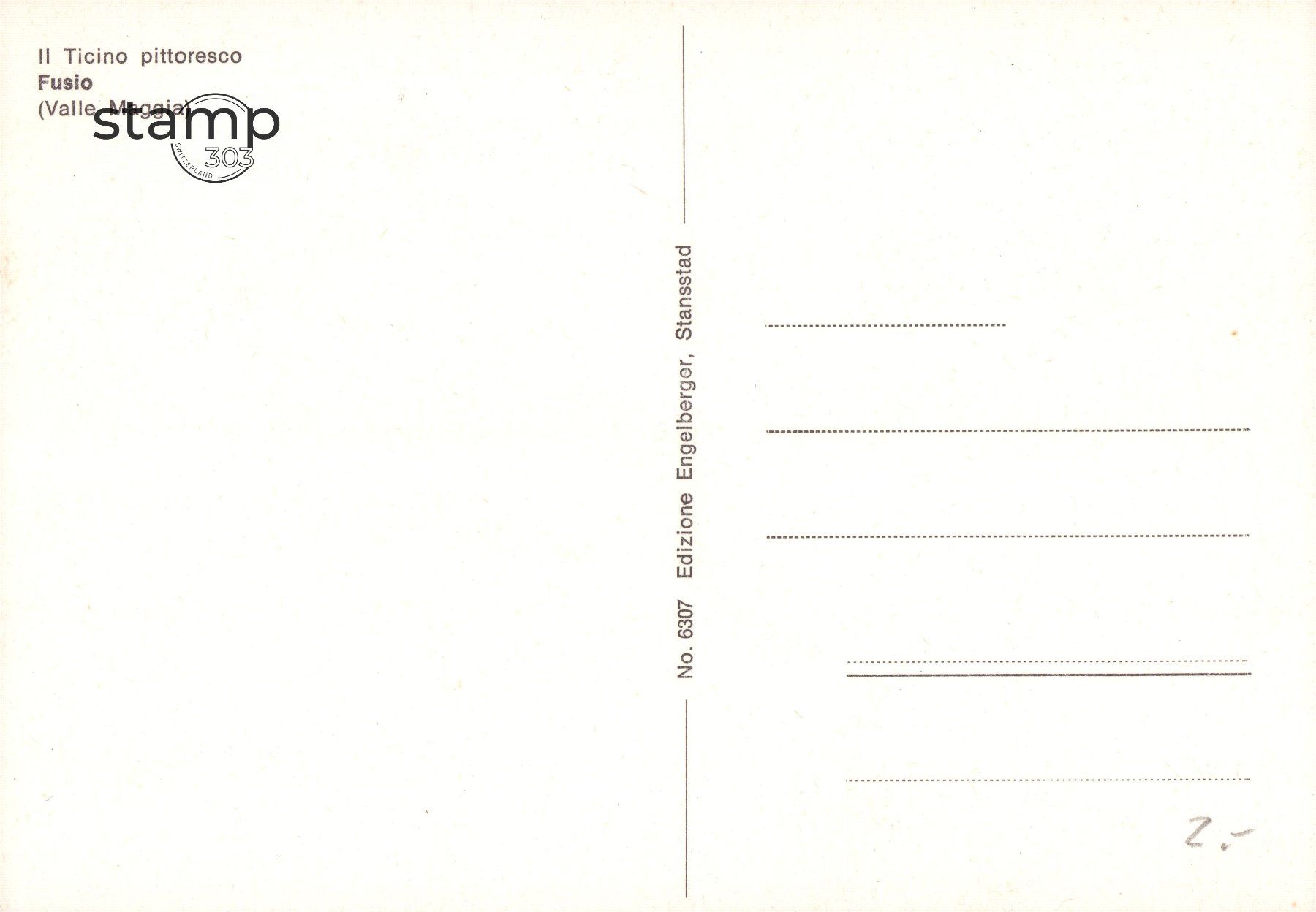 Cartoline postali: AK Fusio _ Valle Maggia – Usato da Eggersriet venduto da stamp303 1