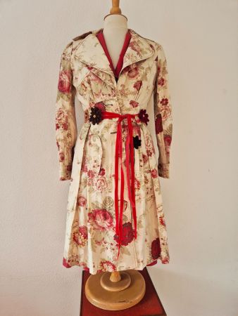 TRENCHCOAT MANTEL JACKE UNIKAT S 36 NP 490 CHF ZÜRICH TOP