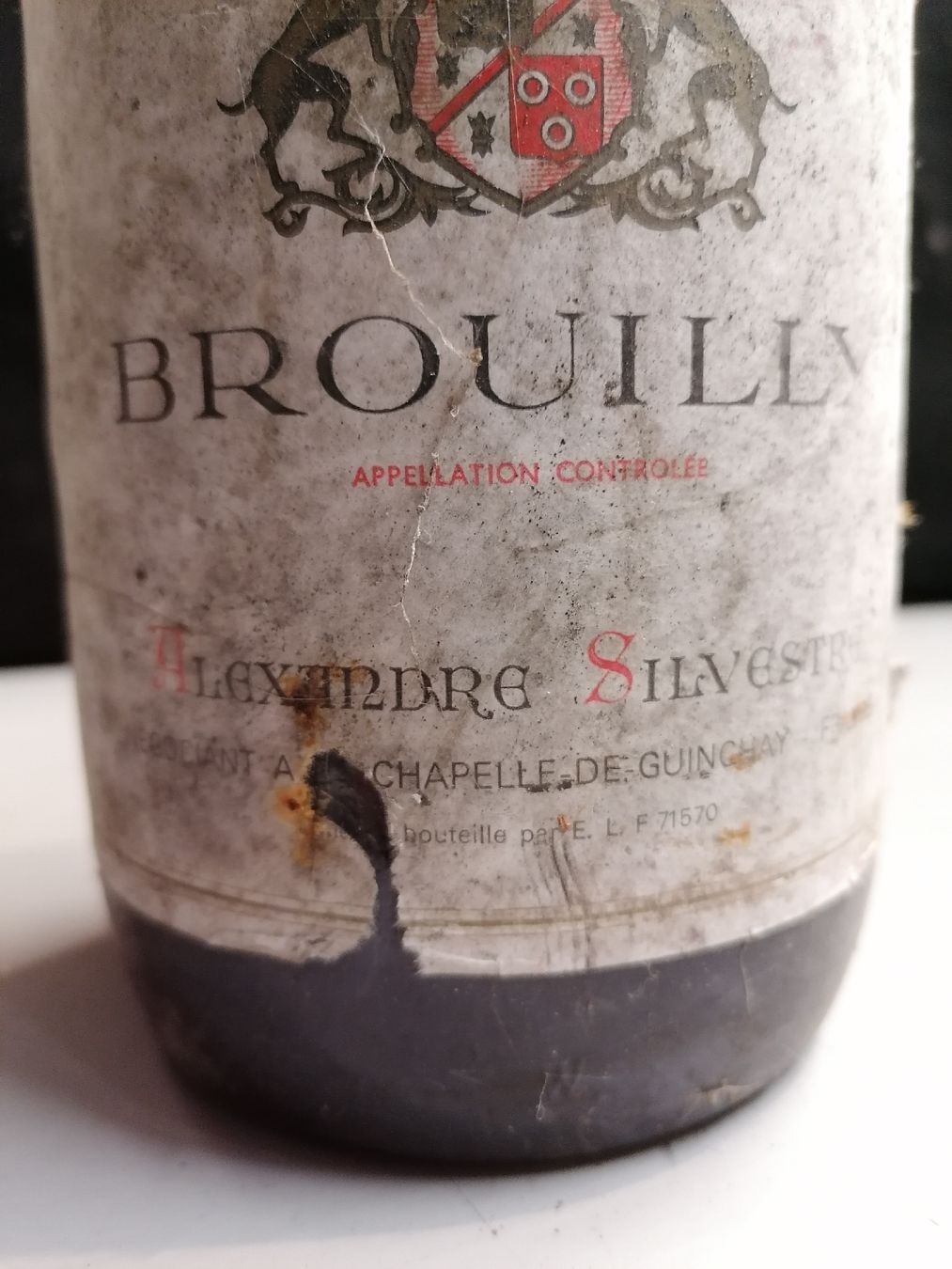 Vino: Brouilly Sylvestre 1983 Alexandre - Cave – Usato da Genève venduto da Leboucheoreilles 6