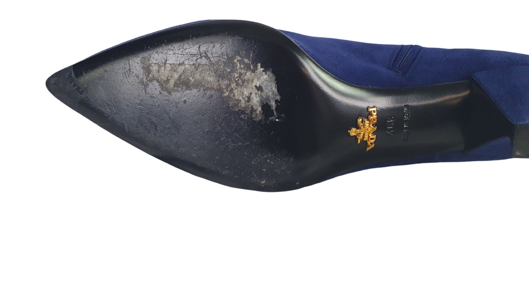 Prada Damenschuhe: PRADA Stiefeletten-Heels Gr. 39 Blau – Neu (gemäss Beschreibung) aus Wangen b. Olten von Restwert_Wangen 3