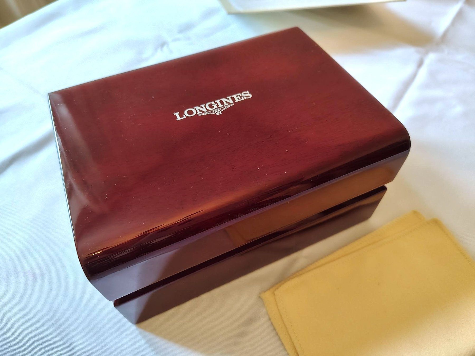 Longines Uhrenboxen: Longines, coffret bois – Neu und originalverpackt aus Péry von Sodubavallon 1