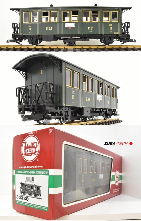 LGB 31331 Wagon De Train G Voiture Voyageurs BDB BC 28 époque VI - Neuf Sous Emballage
