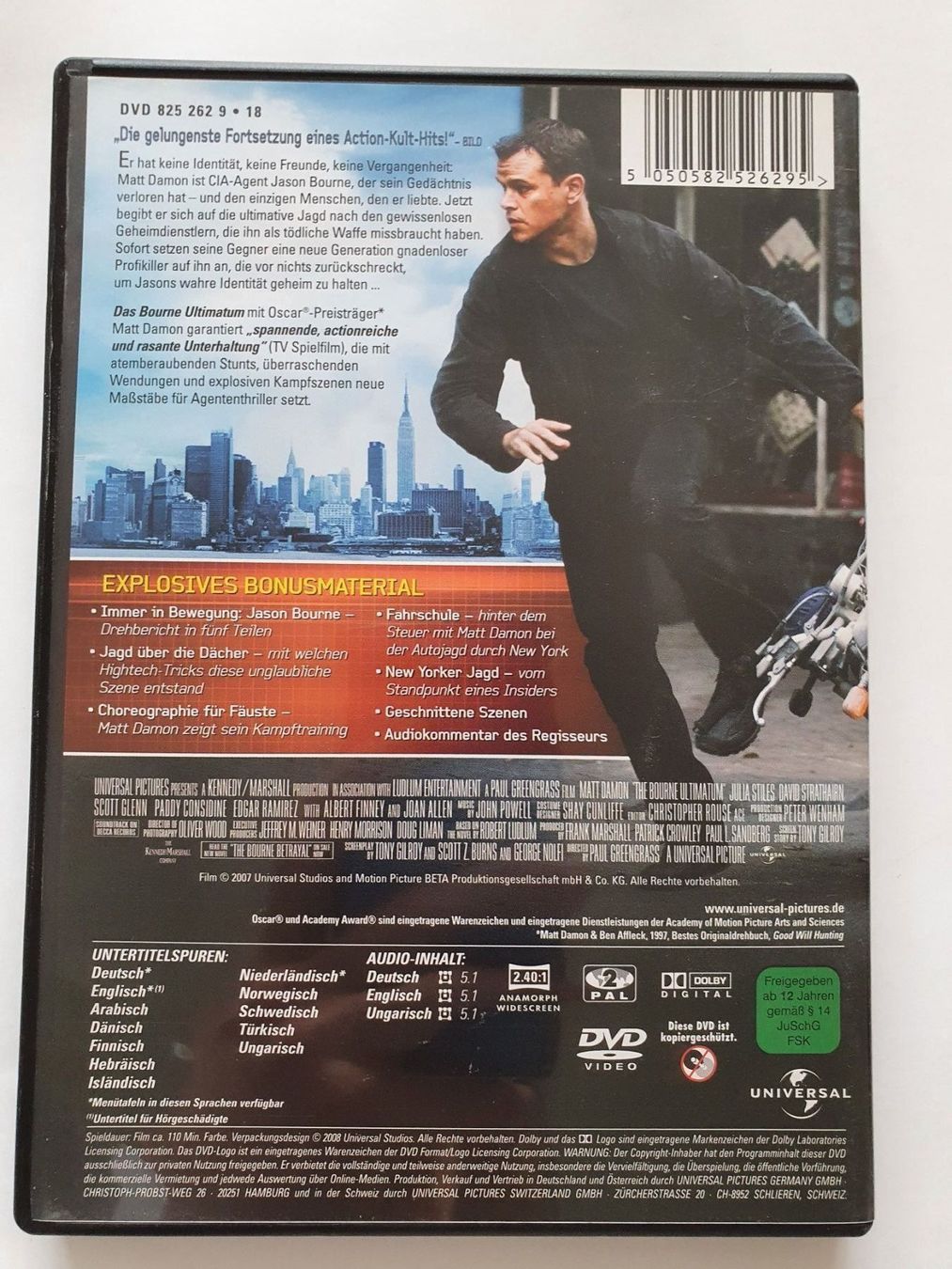 Tutti i DVDs: Das Bourne Ultimatum DVD – Usato da Oberdorf BL venduto da BaldenEagle 1