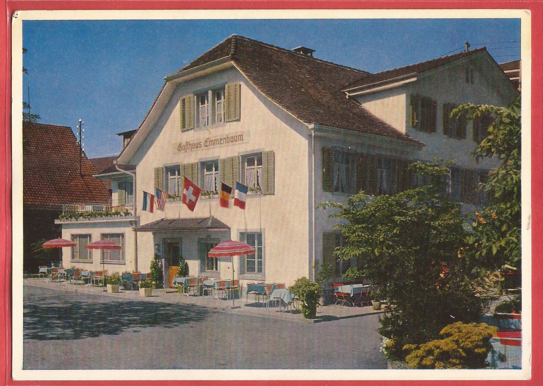 Cartoline postali: Emmenbrücke - Hotel Emmenbaum - ca. 1960 – Usato da Fislisbach venduto da Porano