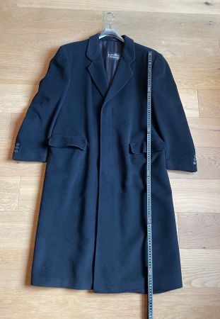 100% Kaschmir Mantel Loro Piana Italien Schwarz