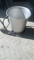 Aluminiumbehälter / Kübel mit Transportwagen