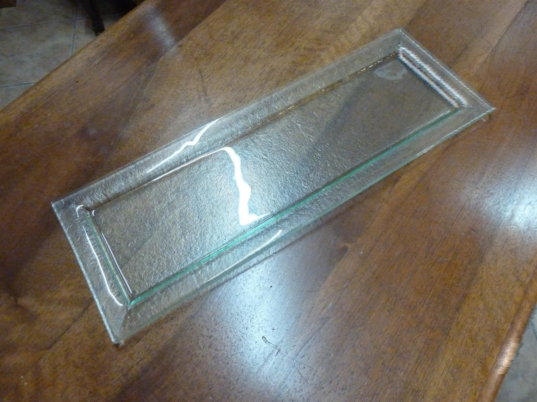 Servierplatten: Glas Platte – Gebraucht aus Bure von 1319