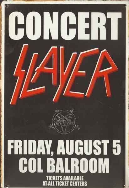 Insegne: Rusty Blechschild-SLAYER-COL BALROOM CON – Nuovo e nell'imballaggio originale da Rupperswil venduto da big-one-sale