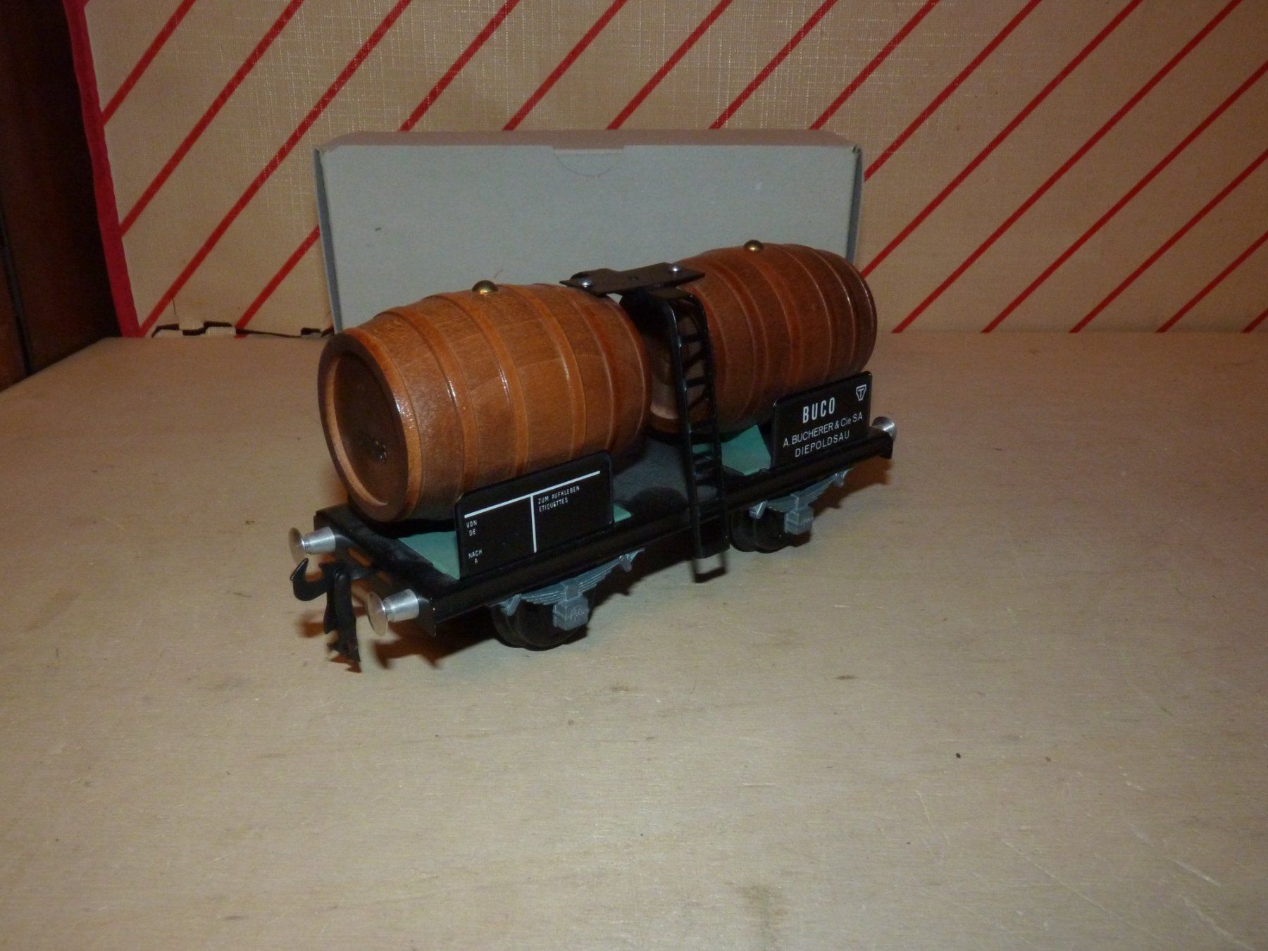 Buco Modellini di ferrovie: Weinfasswagen Buco Spur 0 – Usato da Rudolfstetten venduto da Rrst1968