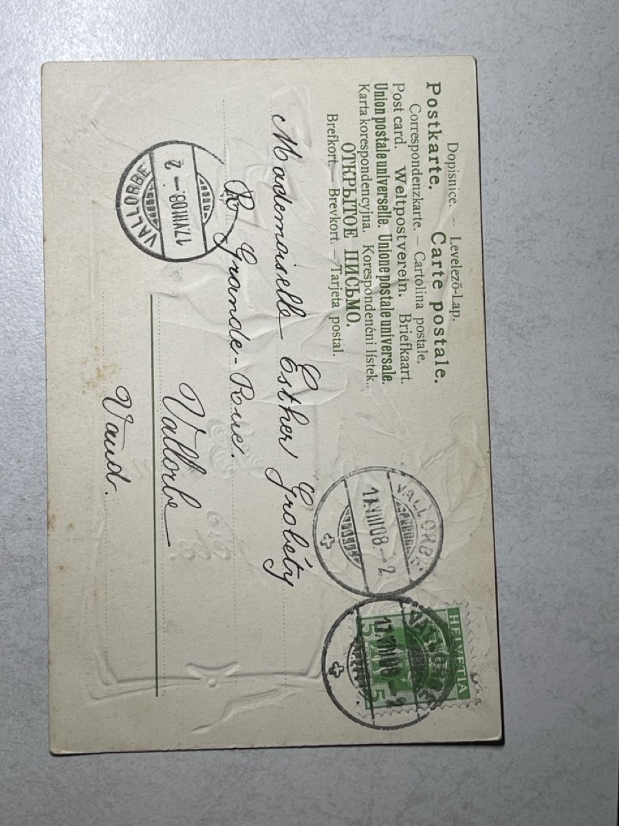 Ansichtskarten: Alte Postkarte Vintage, Rose! – Gebraucht aus Strengelbach von Aschatan5 1