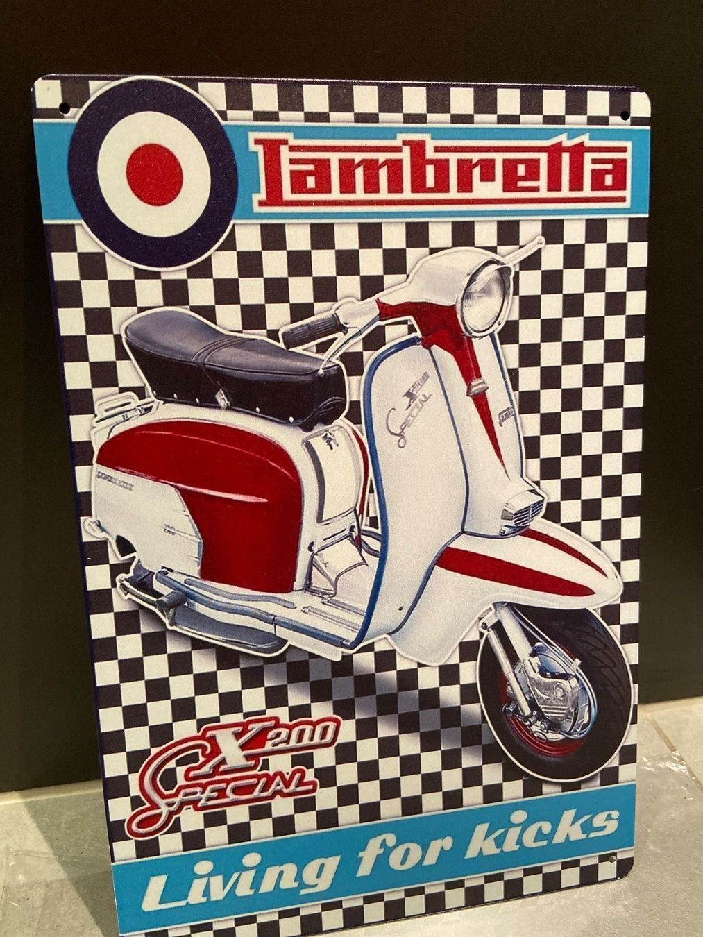 Vespa Insegne: LAMBRETTA Service Schild Deko mit Style! REPLIKA! – Nuovo e nell'imballaggio originale da Seon venduto da Aaargauer01 4