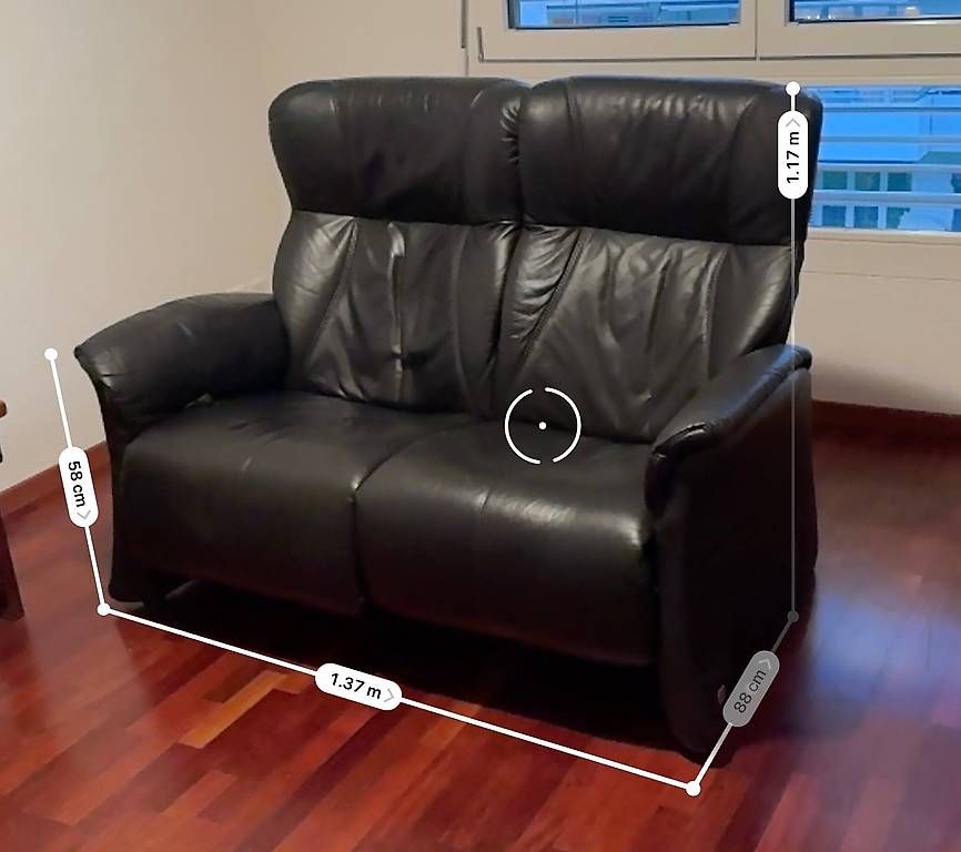 Poltrone: Himolla 2-Sitzer Relaxsofa in schwarzem Leder – Usato da Ipsach venduto da est_ym95 2