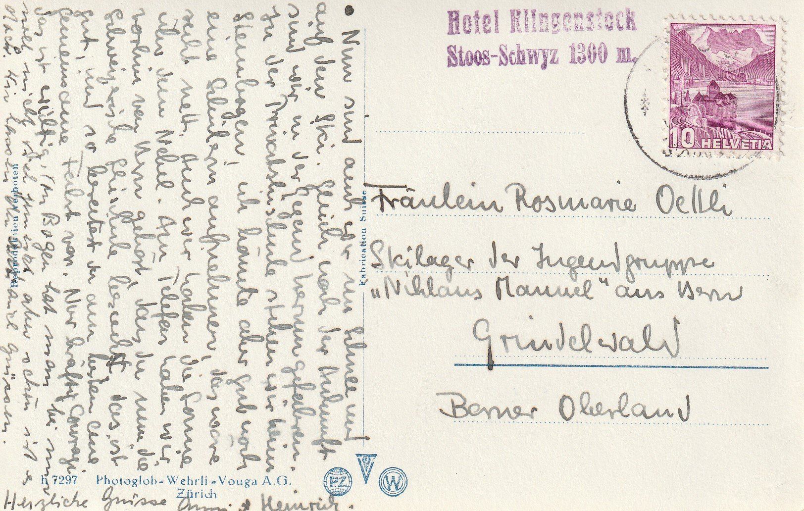 Cartoline postali: AK Mythen - gelaufen – Usato da Fribourg venduto da schnalla92 1