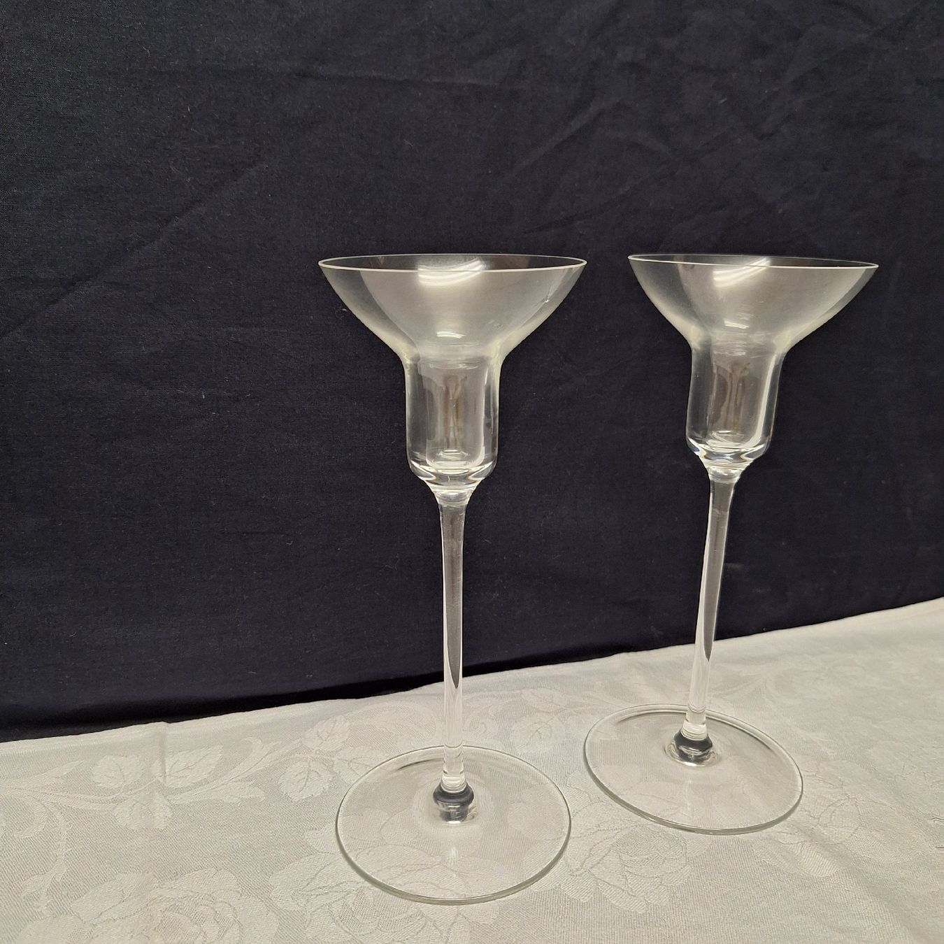 Portacandele: Versand möglich! Elegante,  filigrane Glas Kerzenständer – Usato da Winterthur venduto da Goldpipau 2
