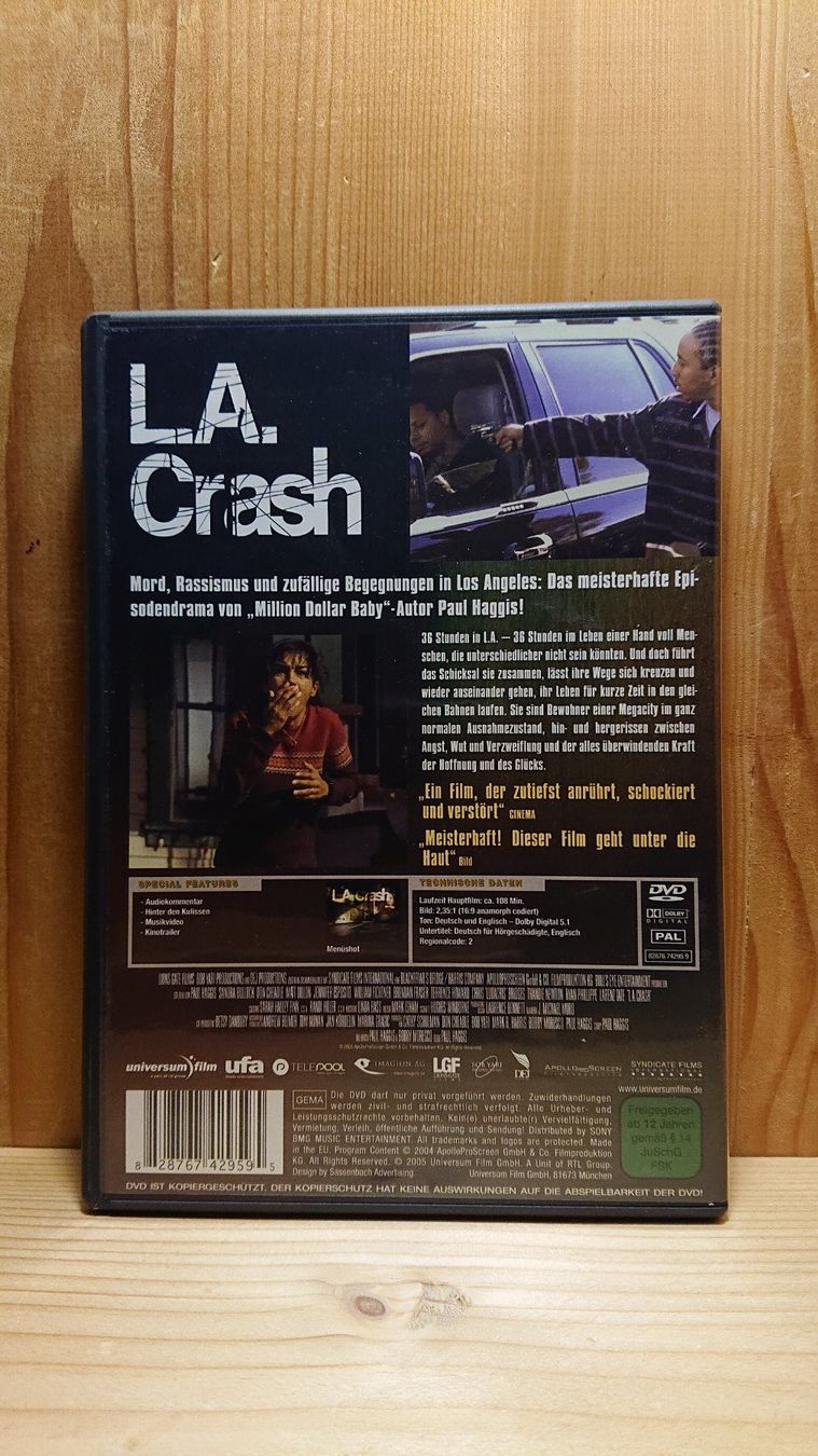 Tutti i DVDs: L.A. CRASH DVD mit Sandra Bullock – Usato da Wilderswil venduto da Exebub 1