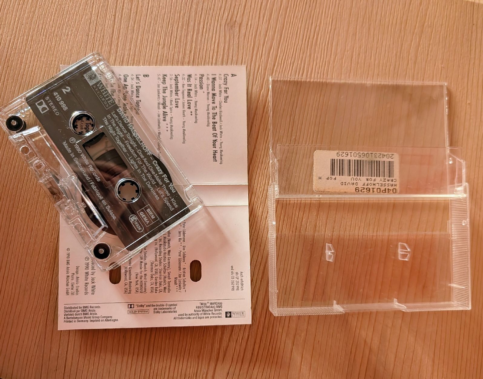 Musicassette: David Hasselhoff - Crazy For You, Musikkassette! – Usato da Nänikon venduto da Haexli_70 1