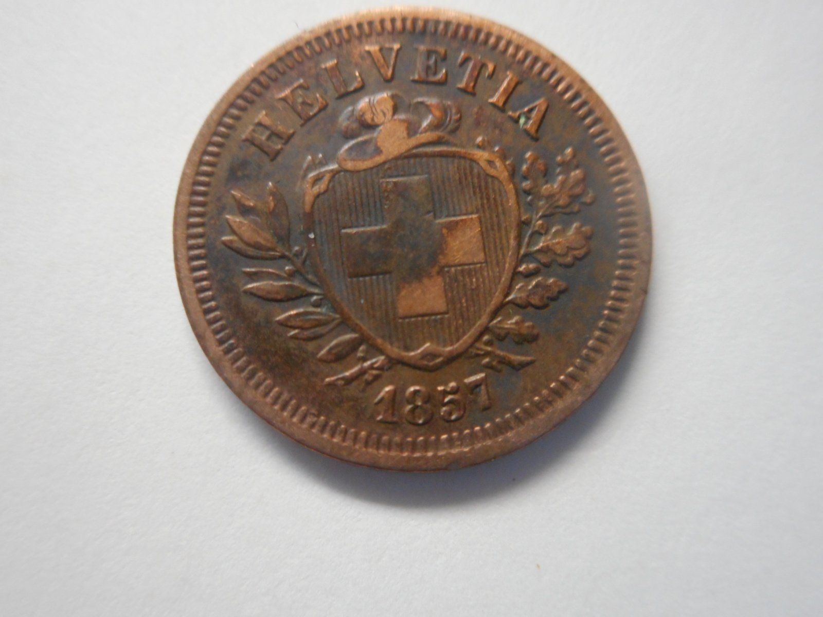 Tutti le monete: 1 Rp. 1857 uralt – Usato da Kriegstetten venduto da pizlad2010 1