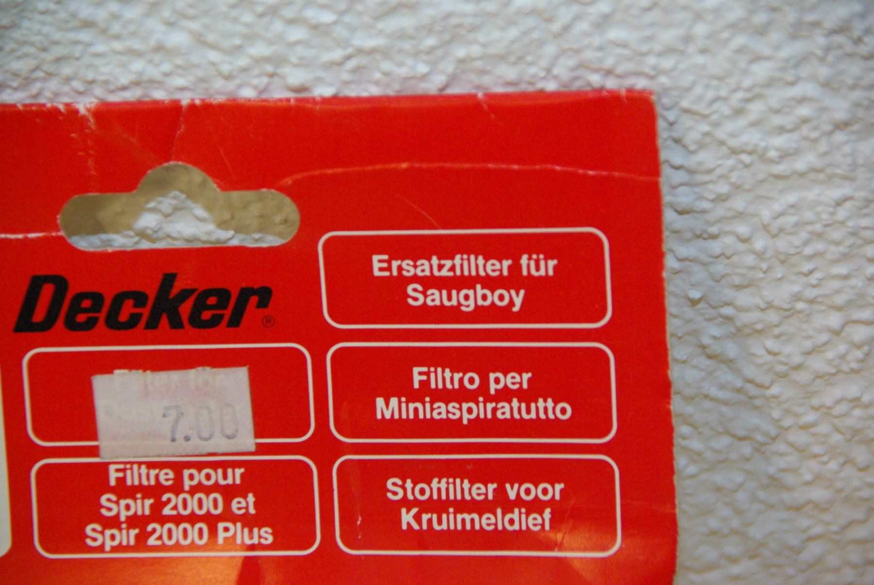 Autres articles pour la maison: Black & Decker Ersatzfilter Saugboy – Neuf avec emballage d'origine à Herisau par Cevianer1844 2