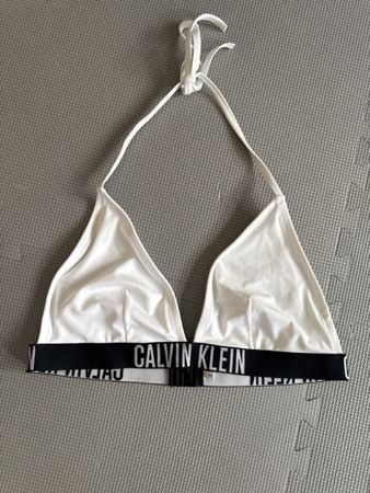 Calvin Klein Bikini Top Weiss Grösse XL Neu