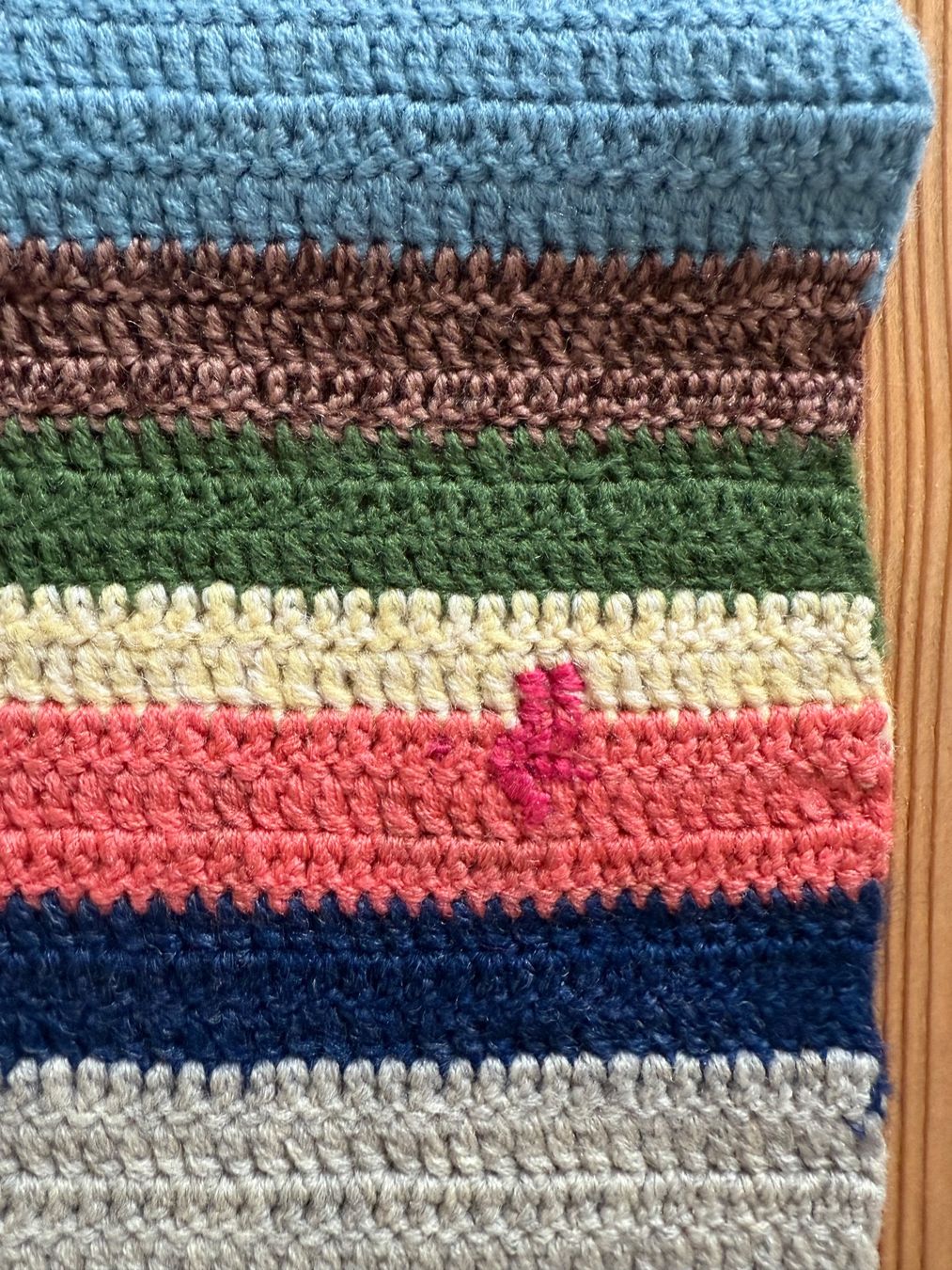 Coperte: Vintage Häckeldecke in mega Farbkomposition – Usato da Luzern venduto da Mamutpe 2