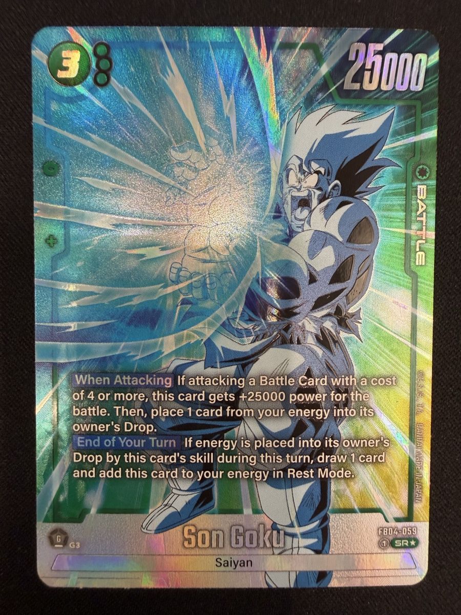 Bandai Cartes à collectionner: Dragon Ball Son Goku FB04-059 SR Parallel NM – Neuf (Voir description) à Rolle par KPTreasures