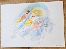 Luc LATHION - Dessin original signé, 2001