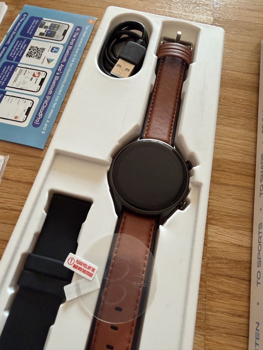 Smartwatch: Wezyon Smartwatch with Brown Strap - unused – Neu (gemäss Beschreibung) aus Brugg AG von Winter789 1