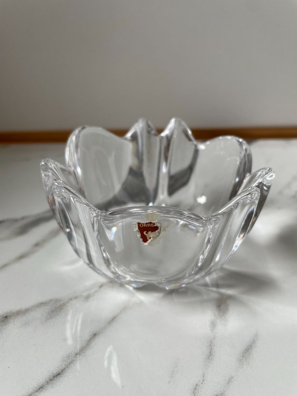 Portacandele: Orrefors Suède - Beau bougeoir de Lars Hellsten - Cristal – Usato da Cologny venduto da VintageFlamingo 4