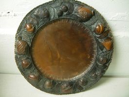 Grosser Platte,Barock-Kupfer handgetrieben