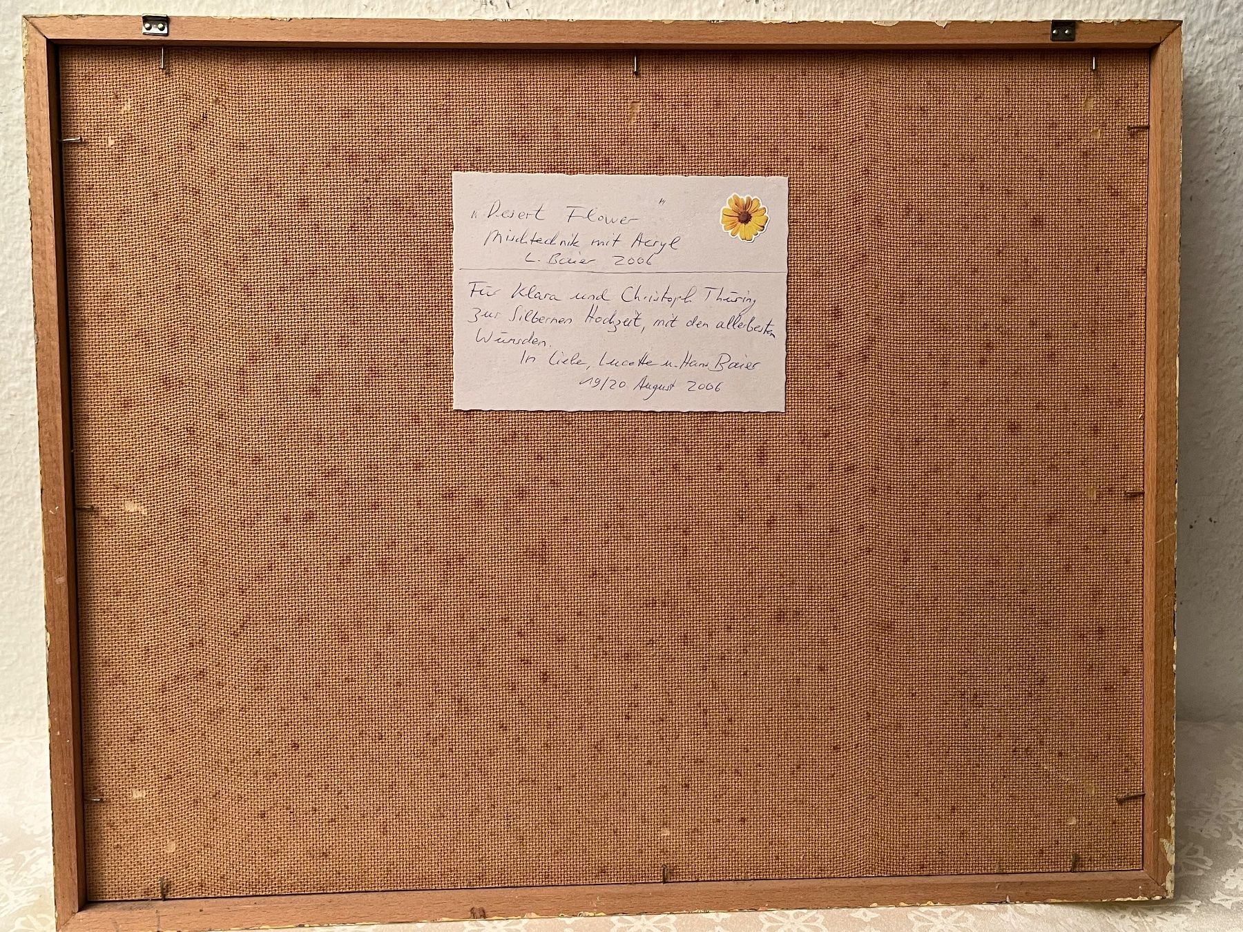 Gemälde: Lucette Baier L.B. Monogramm Bunte Original Gemälde – Gebraucht aus Basel von PAUL_ART 6