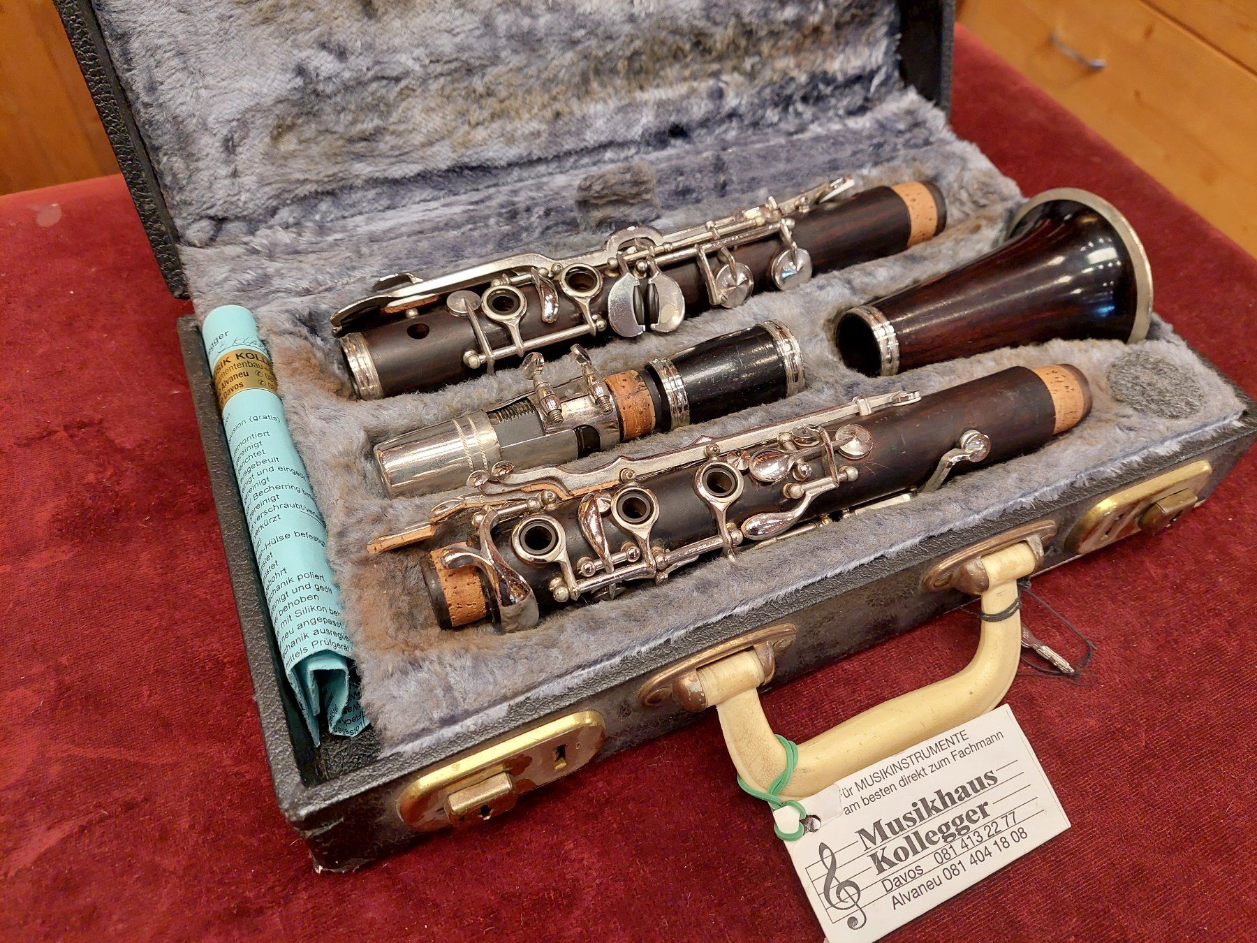 Strumenti musicali: Ältere B-Klarinette Deutsches System  mit Koffer – Difettoso da Davos-Platz venduto da musikhauskollegger 2