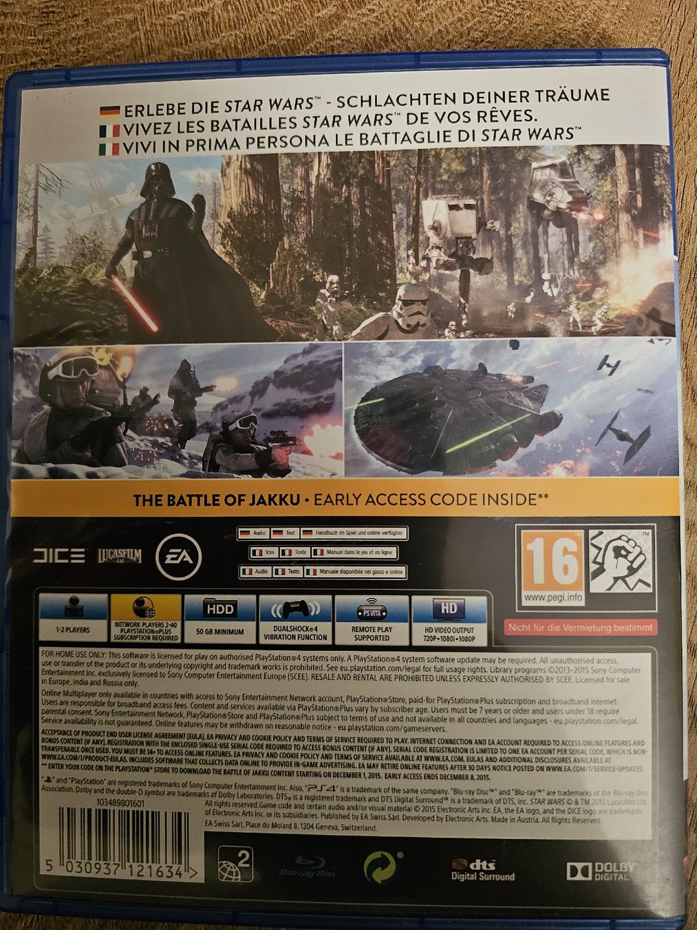 Giochi: Star Wars Battlefront für PS4/PS5 – Usato da Schwerzenbach venduto da SOMM1 2