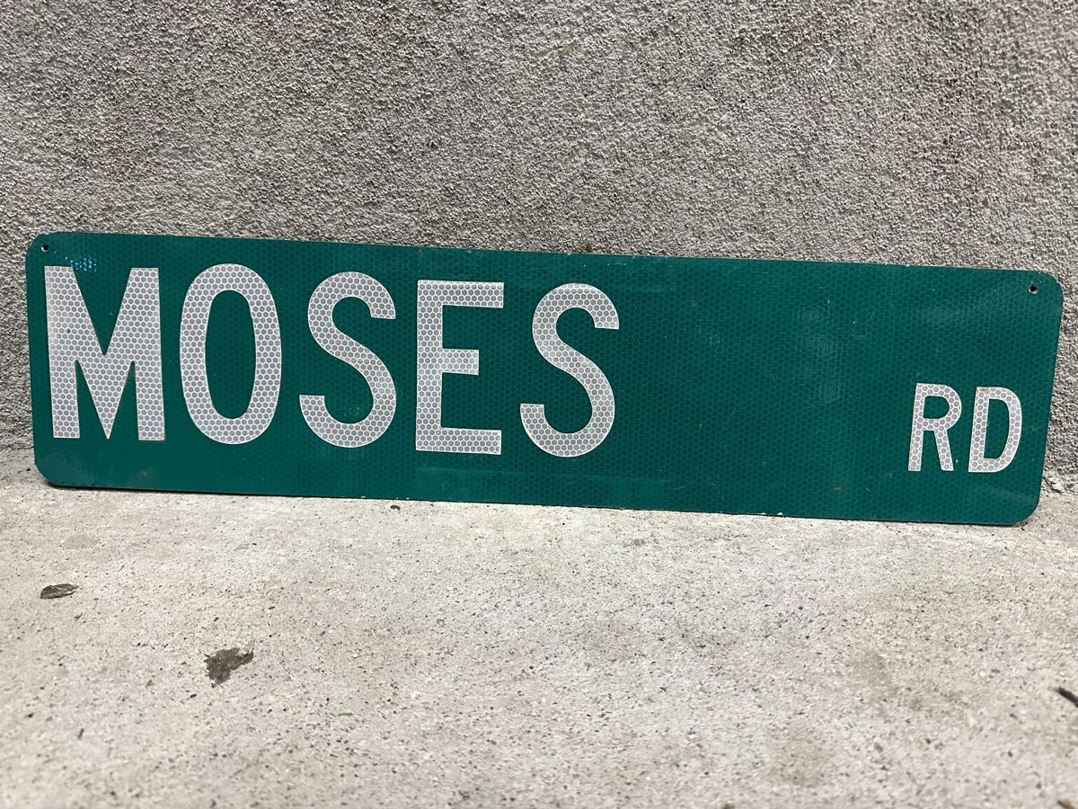 Ecriteaux: Moses road usa Strassenschild – D'occasion à Reinach AG par rares75