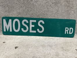 Moses road usa Strassenschild