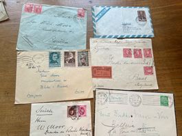 Briefumschläge historisch Briefmarken Konvolut , Nr 215