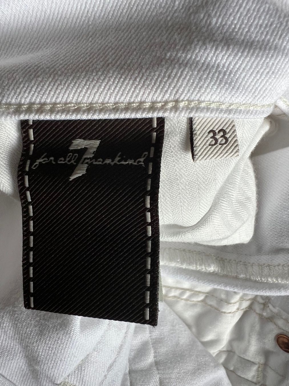 Jeans: 7 for all mankind Jeans weiss  - Neu – Nuovo e nell'imballaggio originale da Mönchaltorf venduto da lubusc 7