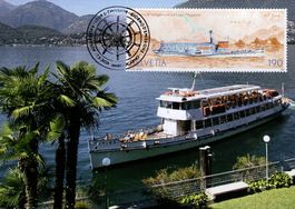 Maximumkarte Schifffahrt Lago Maggiore