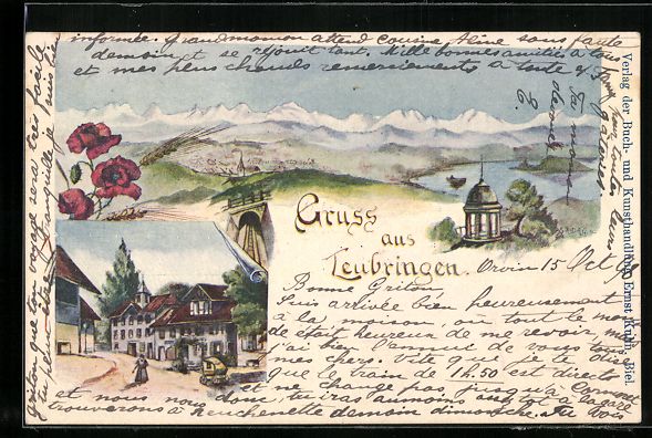 Cartoline postali: Litho Leubringen, Ortsansicht und Strass – Usato da Berlin venduto da bartko-reher