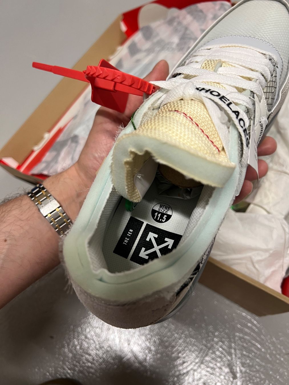 Nike Scarpe da uomo: Air Max 90 Off-White - EU 45.5 – Nuovo e nell'imballaggio originale da Bern venduto da ElevenFive 7