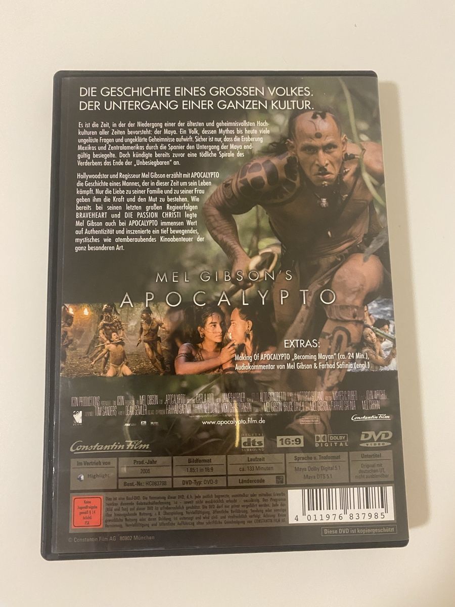 Tutti i DVDs: Apocalypto DVD, Mel Gibson, Top Zustand – Usato da Oensingen venduto da mig_99db 2