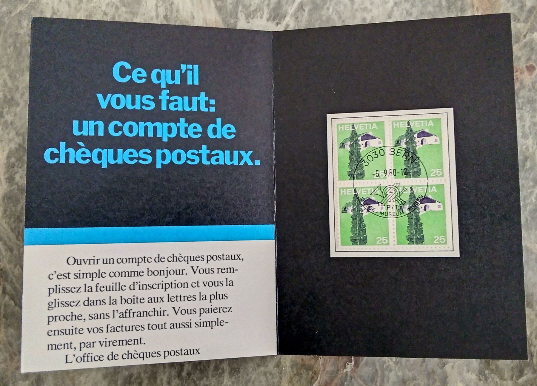 Tutti i francobolli: Viererblock - ET - 25 Rp. 1980 – Usato da Basel venduto da chrisKB