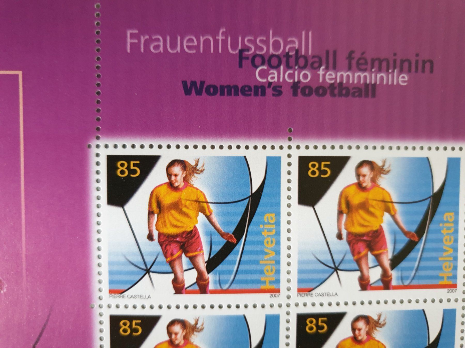 Tutti i francobolli: Frauenfussball  Briefmarkenbogen postfrisch – Nuovo (secondo la descrizione) da Frauenfeld venduto da Kasico 2