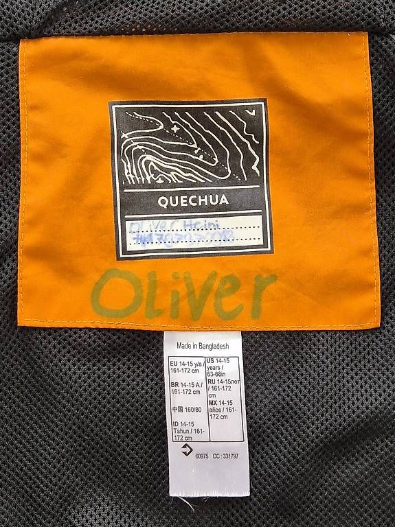Decathlon Jacken & Mäntel: Quechua Kinder Regenjacke 143152, blau/orange – Gebraucht aus Luzern von Noosi88 2