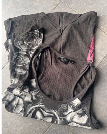 Harley-Davidson Tanktop schwarz Rosenmuster Grösse M