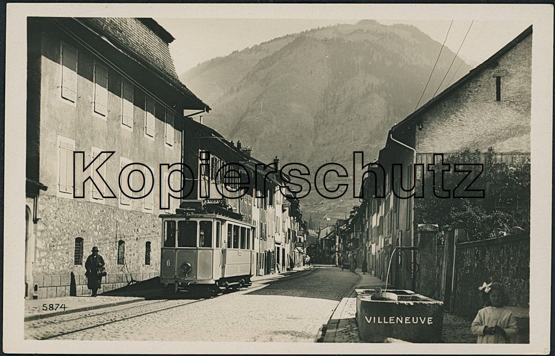 Cartoline postali: VD Villeneuve - Tram VMCV – Usato da Schindellegi venduto da leecollect