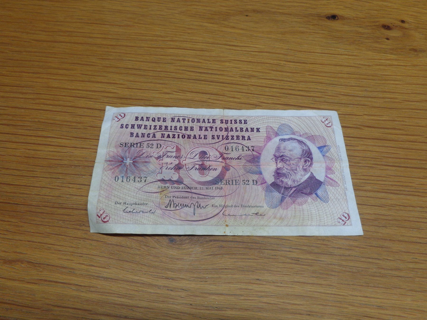 Banconote: alte 10.- Banknote Schweiz – Usato da Schwyz venduto da Arizona64